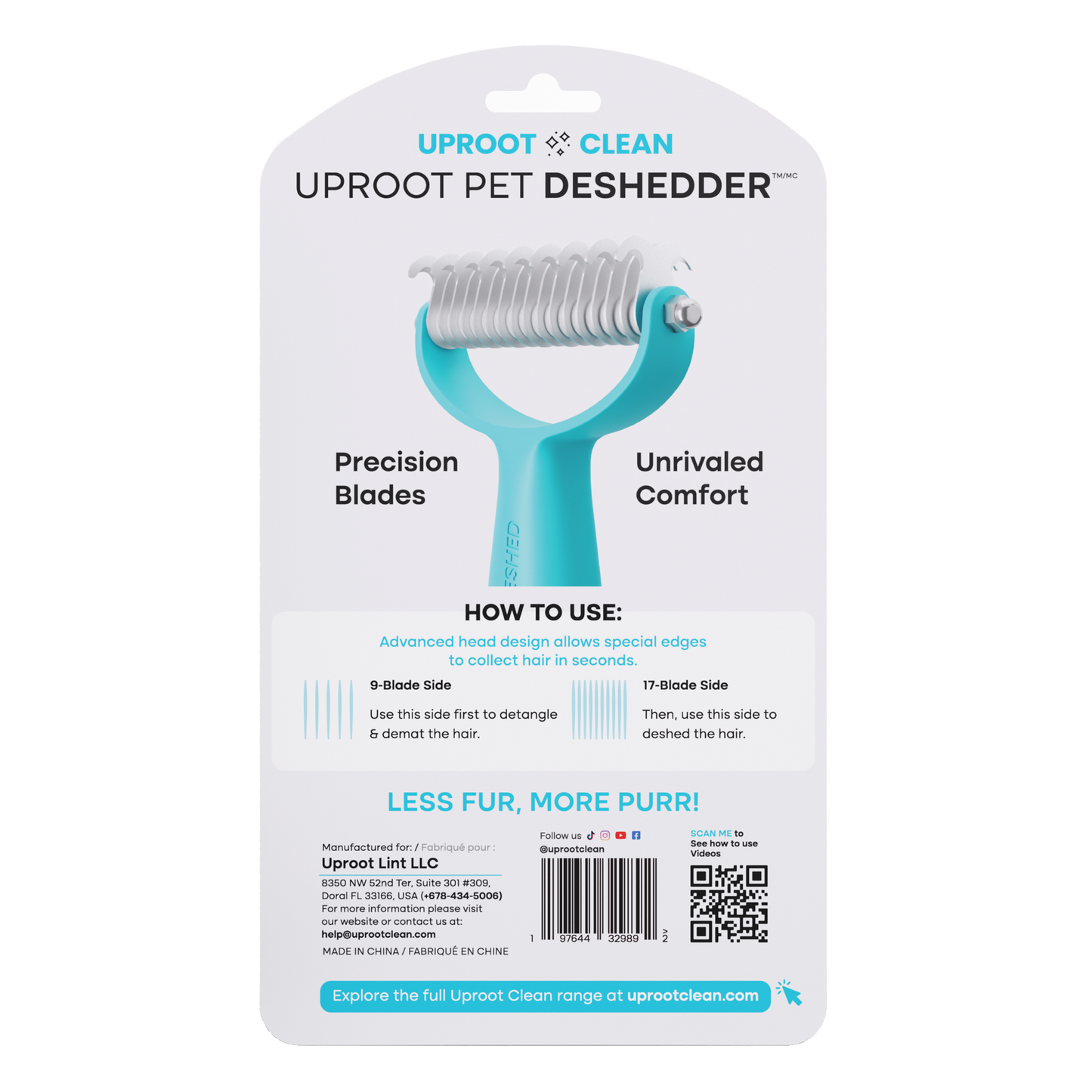 Uproot Cleaner Deshedder - Retail (6 Unit Case Pack)