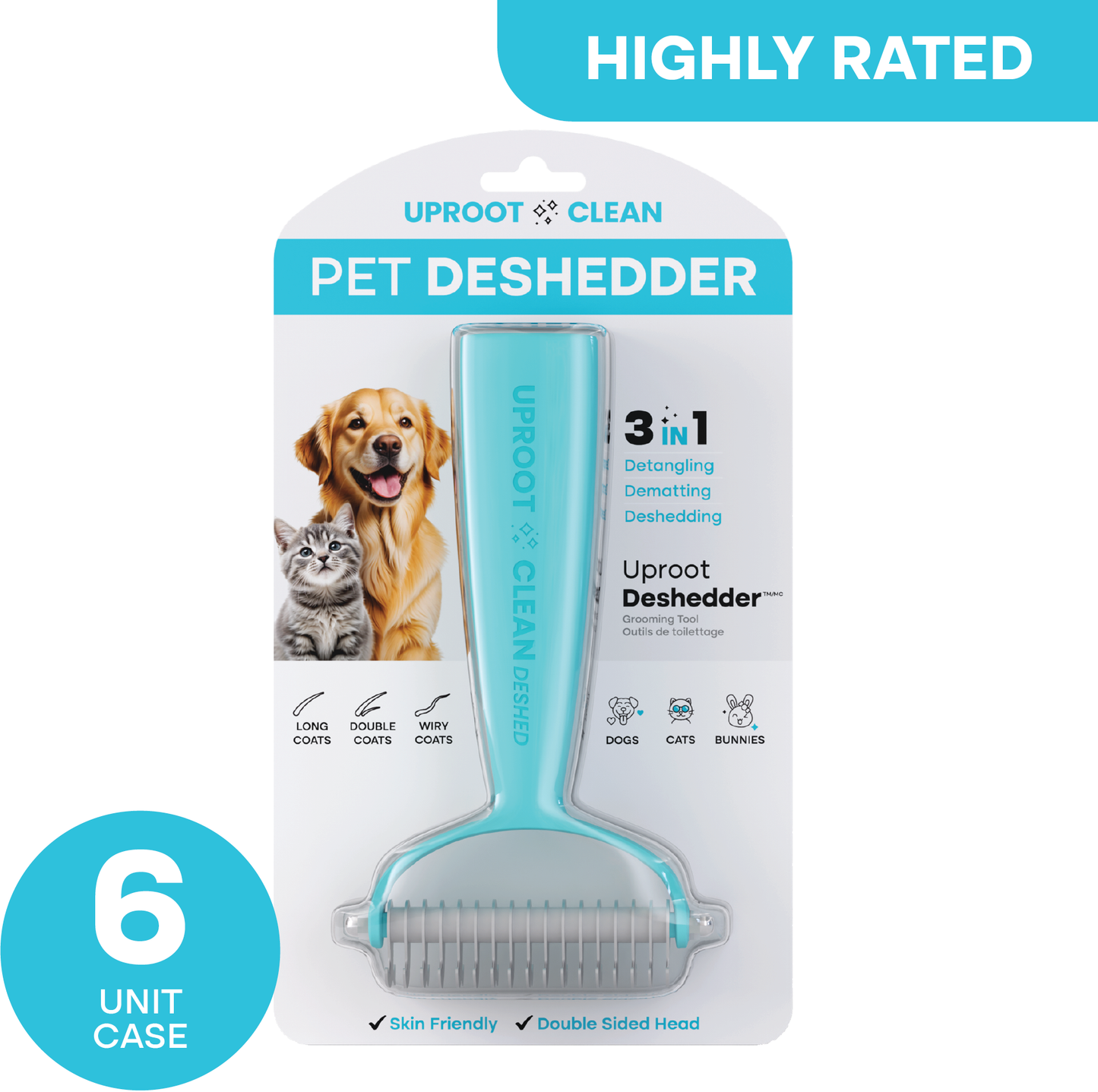 Uproot Cleaner Deshedder - Retail (6 Unit Case Pack)
