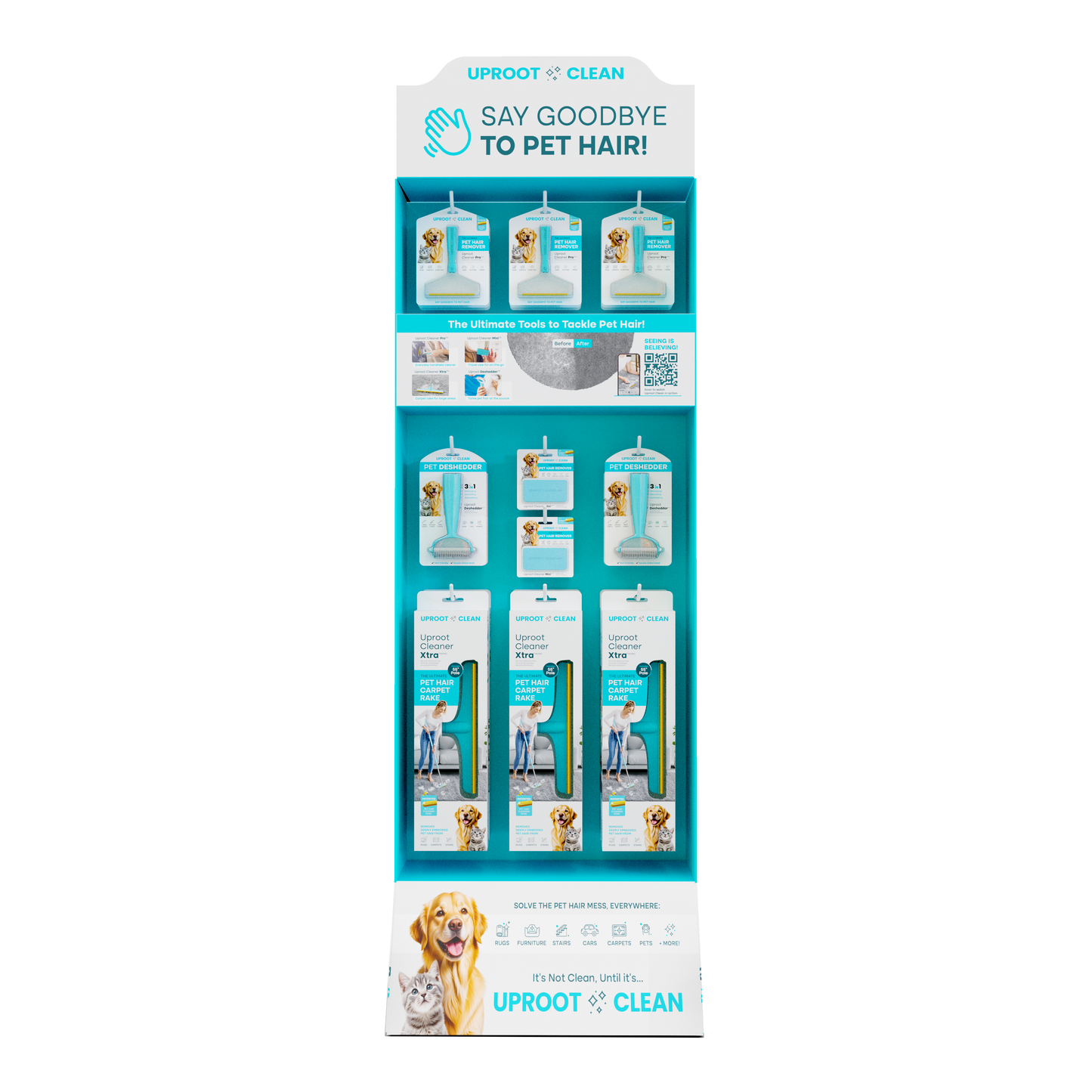 Uproot Clean Floor Display Package