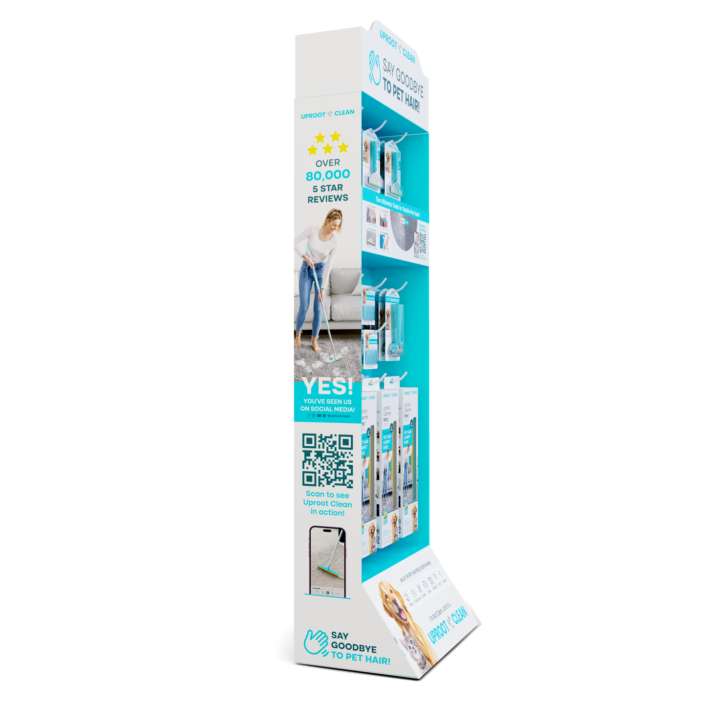 Uproot Clean Floor Display Package