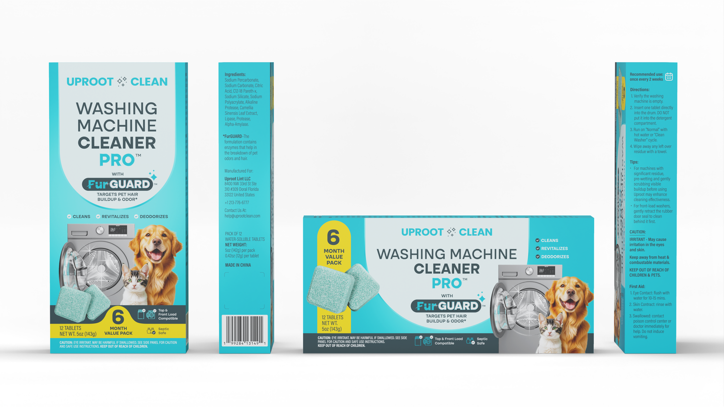 Washing Machine Cleaner Pro - 6 Month Value Pack (6 Unit Case Pack) - PRE-ORDER