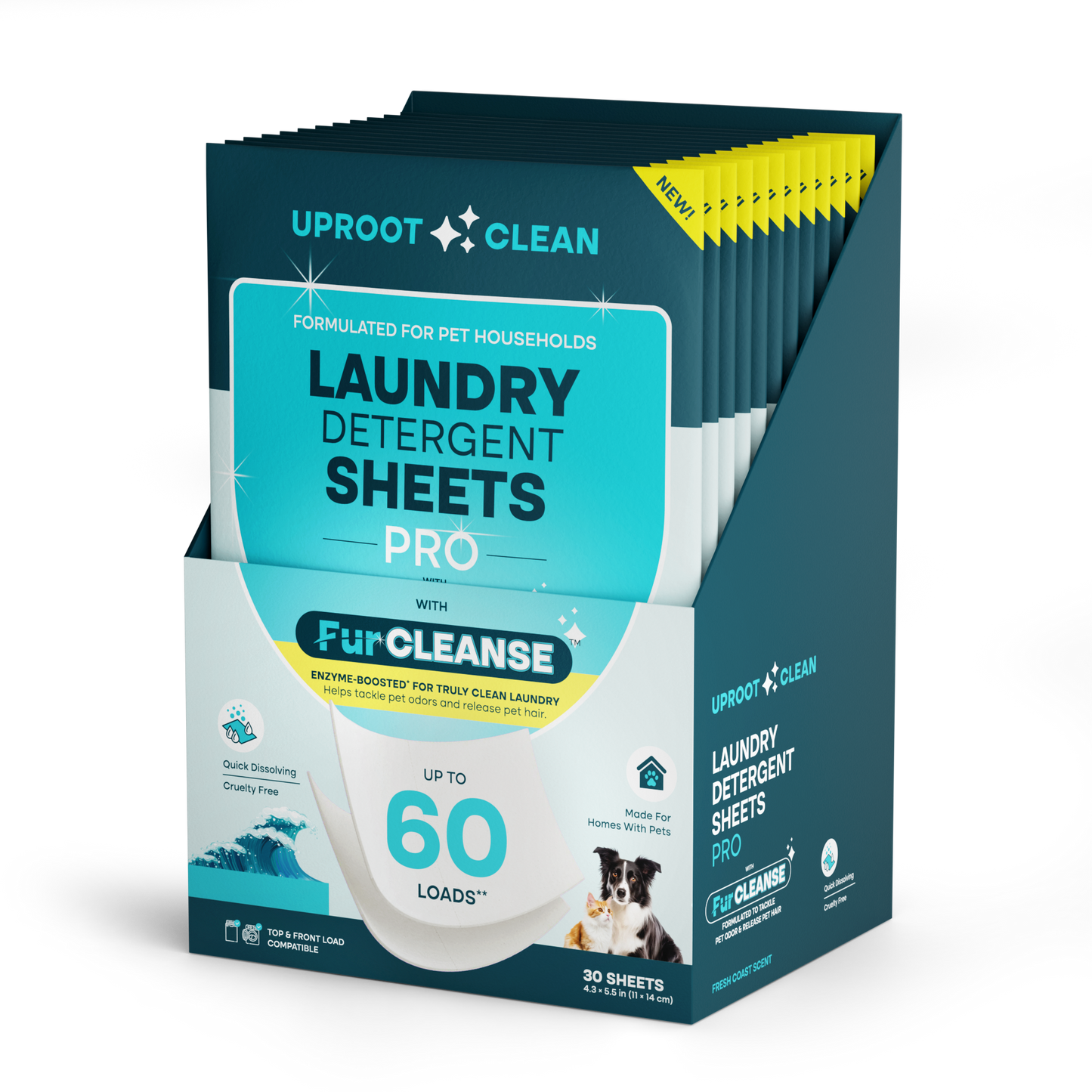 Laundry Detergent Sheets Pro (30ct) - 12 Unit SRP Casepack